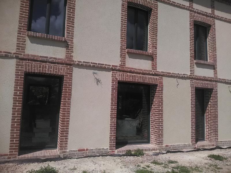 Maçon mur de soutènement à Lisieux